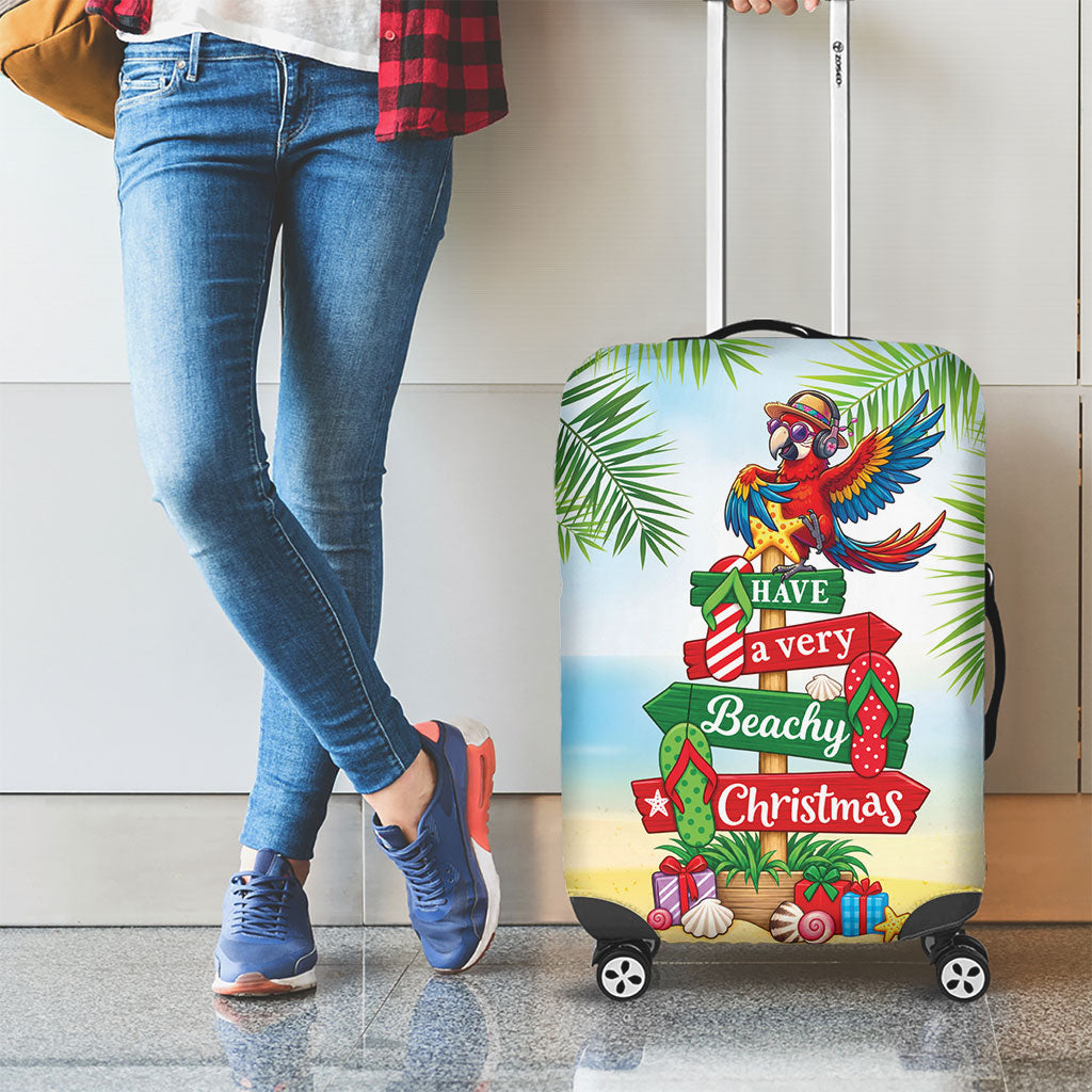 Hawaii Christmas Luggage Cover Have A Very Beachy Christmas