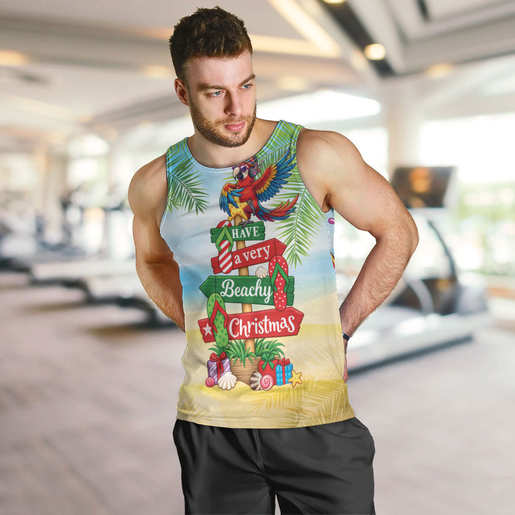 Hawaii Christmas Men Tank Top Have A Very Beachy Christmas