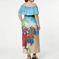Hawaii Christmas Off Shoulder Maxi Dress Have A Very Beachy Christmas