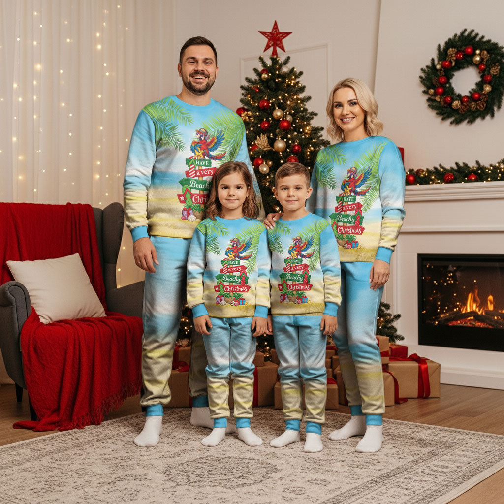 Hawaii Christmas Pajama Set Have A Very Beachy Christmas