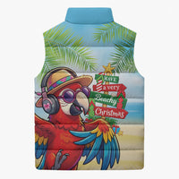 Hawaii Christmas Sleeveless Puffer Jacket Have A Very Beachy Christmas