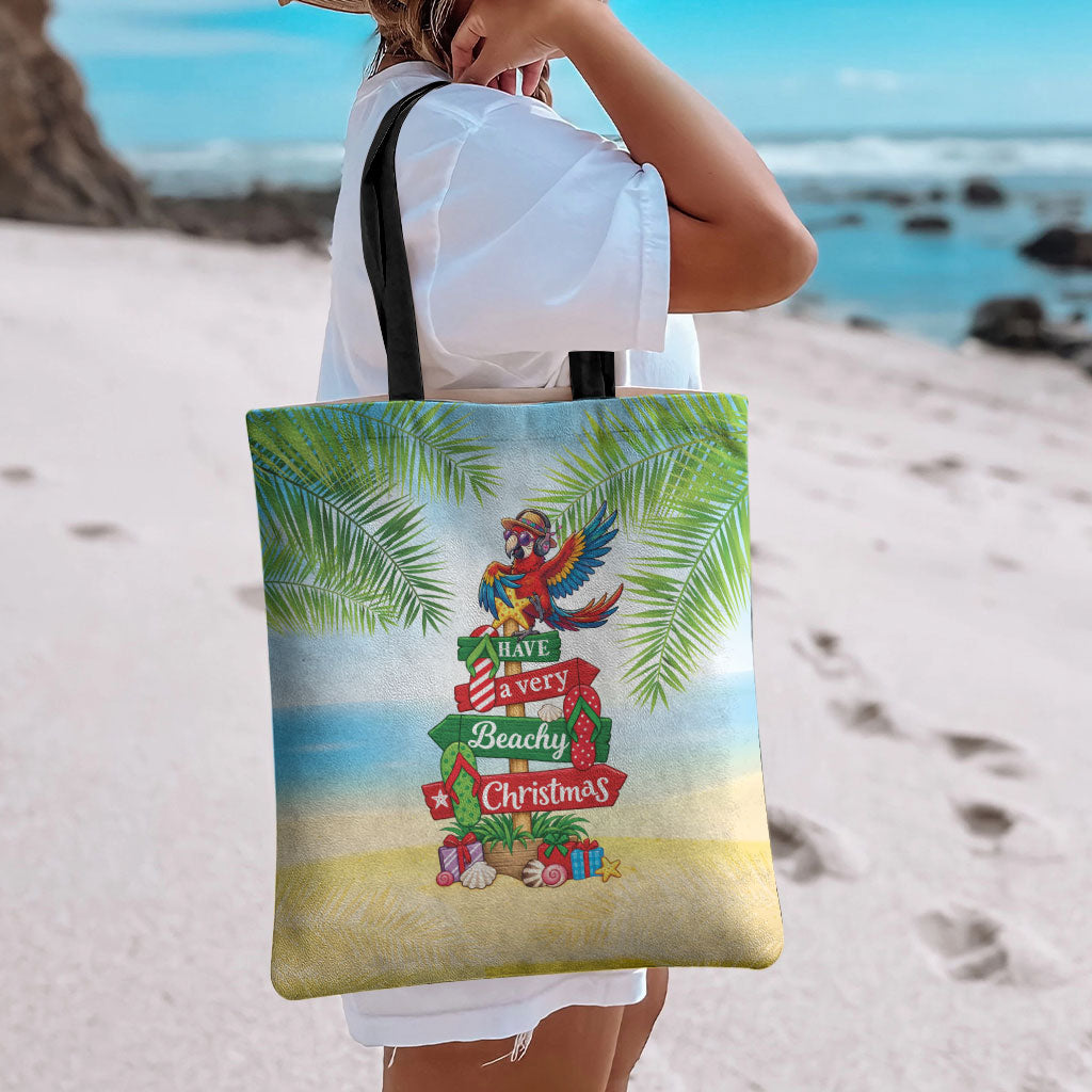 Hawaii Christmas Tote Bag Have A Very Beachy Christmas
