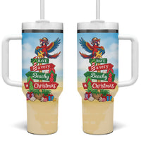 Hawaii Christmas Tumbler With Handle Have A Very Beachy Christmas
