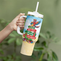Hawaii Christmas Tumbler With Handle Have A Very Beachy Christmas