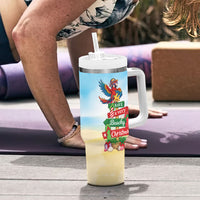 Hawaii Christmas Tumbler With Handle Have A Very Beachy Christmas
