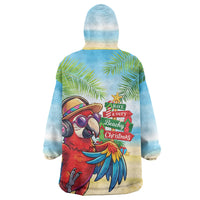 Hawaii Christmas Wearable Blanket Hoodie Have A Very Beachy Christmas