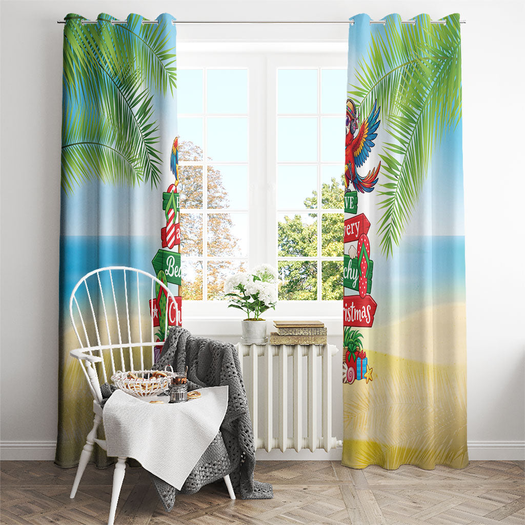 Hawaii Christmas Window Curtain Have A Very Beachy Christmas