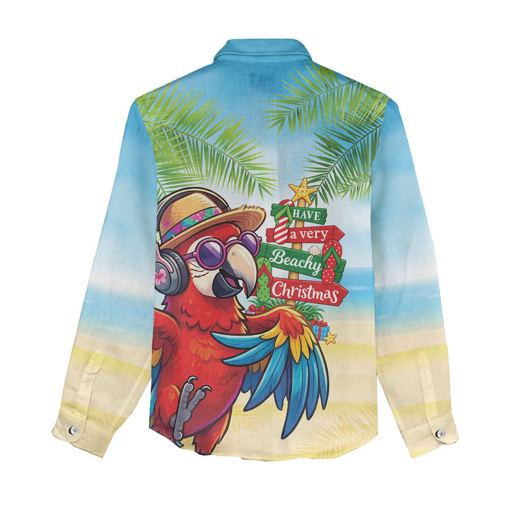Hawaii Christmas Women Casual Shirt Have A Very Beachy Christmas