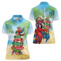 Hawaii Christmas Women Polo Shirt Have A Very Beachy Christmas