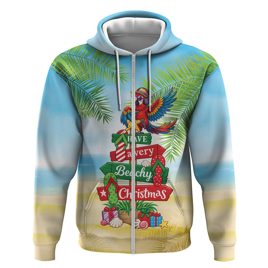 Hawaii Christmas Zip Hoodie Have A Very Beachy Christmas