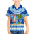 Personalized Fiji Christmas Kid Hawaiian Shirt Santa Claus Surf Marau Na Kerisimasi LT05 Kid Blue - Polynesian Pride