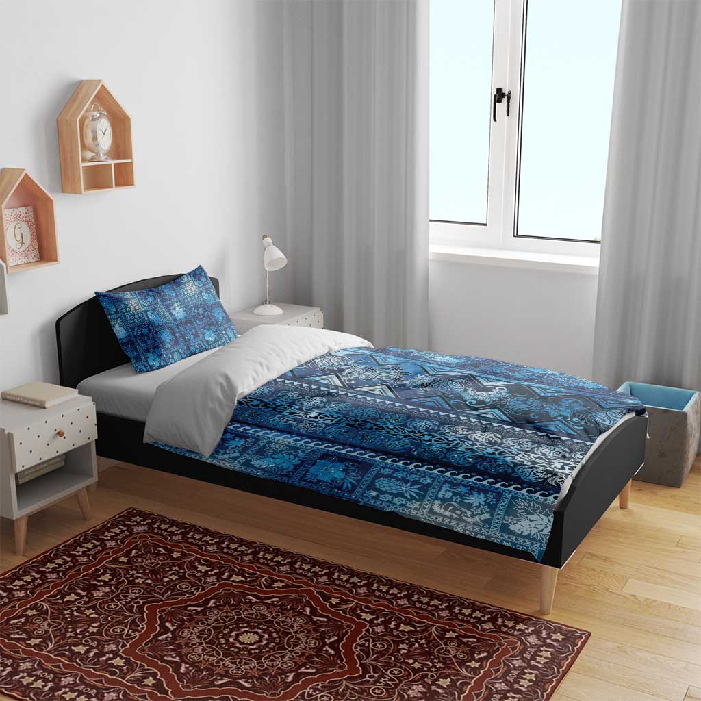 Hawaii Makahiki Turtle Bedding Set Galaxy Tapa Pattern - Polynesian Pride