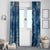 Hawaii Makahiki Turtle Window Curtain Galaxy Tapa Pattern - Polynesian Pride