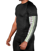 Hawaii Makahiki Turtle Arm Sleeves Green Tapa Pattern - Polynesian Pride