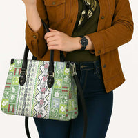 Hawaii Makahiki Turtle Leather Bag Green Tapa Pattern - Polynesian Pride
