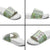 Hawaii Makahiki Turtle Slide Sandals Green Tapa Pattern - Polynesian Pride
