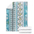 Hawaii Makahiki Turtle Blanket Blue Tapa Pattern - Polynesian Pride