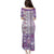 Hawaii Makahiki Turtle Puletasi Violet Tapa Pattern - Polynesian Pride