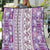 Hawaii Makahiki Turtle Quilt Violet Tapa Pattern - Polynesian Pride