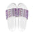 Hawaii Makahiki Turtle Slide Sandals Violet Tapa Pattern - Polynesian Pride