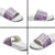 Hawaii Makahiki Turtle Slide Sandals Violet Tapa Pattern - Polynesian Pride