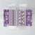 Hawaii Makahiki Turtle Tablecloth Violet Tapa Pattern - Polynesian Pride