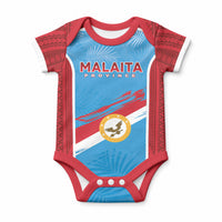 Personalised Malaita Province Day Baby Onesie Unique Style LT05 Blue - Polynesian Pride