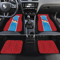 Personalised Malaita Province Day Car Mats Unique Style LT05 Set 4pcs Blue - Polynesian Pride