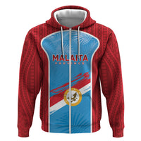 Personalised Malaita Province Day Hoodie Unique Style LT05 Zip Hoodie Blue - Polynesian Pride
