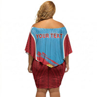 Personalised Malaita Province Day Off Shoulder Short Dress Unique Style LT05 - Polynesian Pride