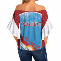 Personalised Malaita Province Day Off Shoulder Wrap Waist Top Unique Style LT05 - Polynesian Pride