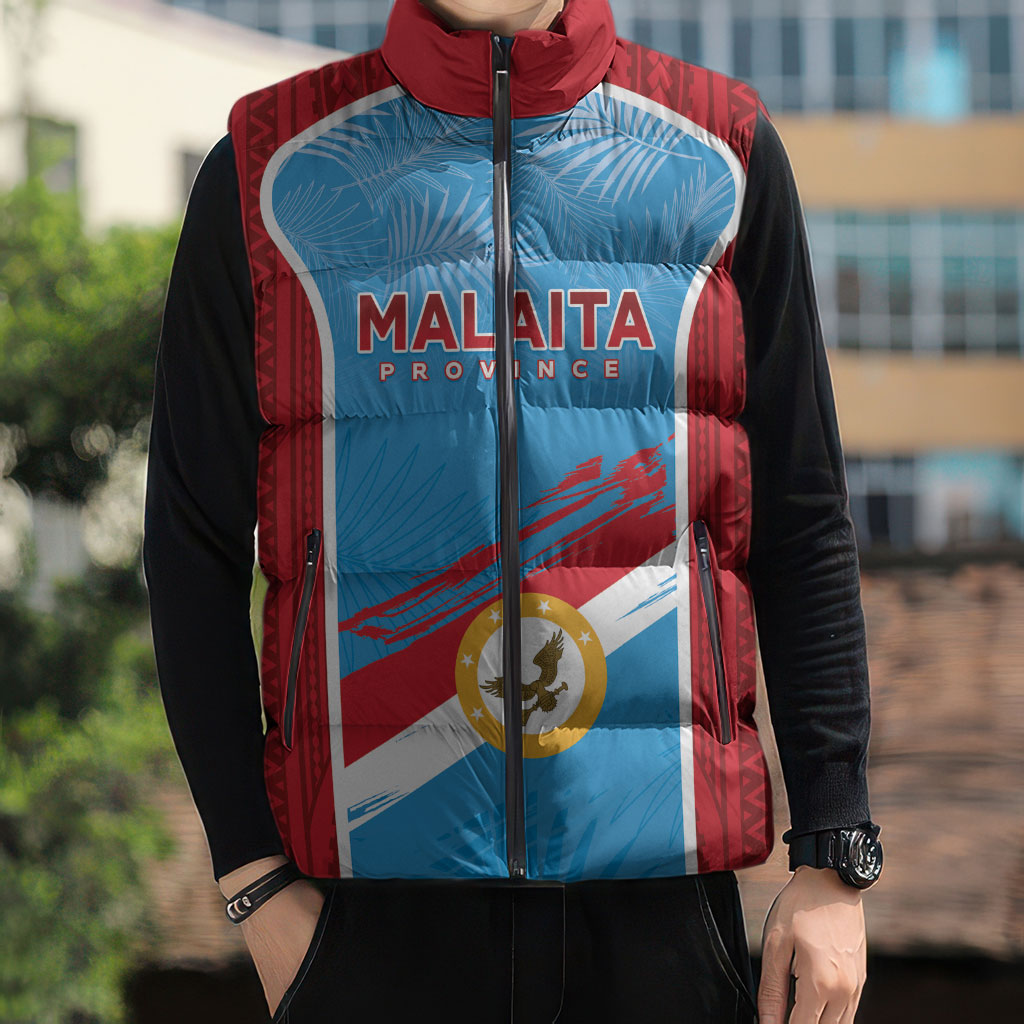 Personalised Malaita Province Day Sleeveless Puffer Jacket Unique Style LT05 - Polynesian Pride