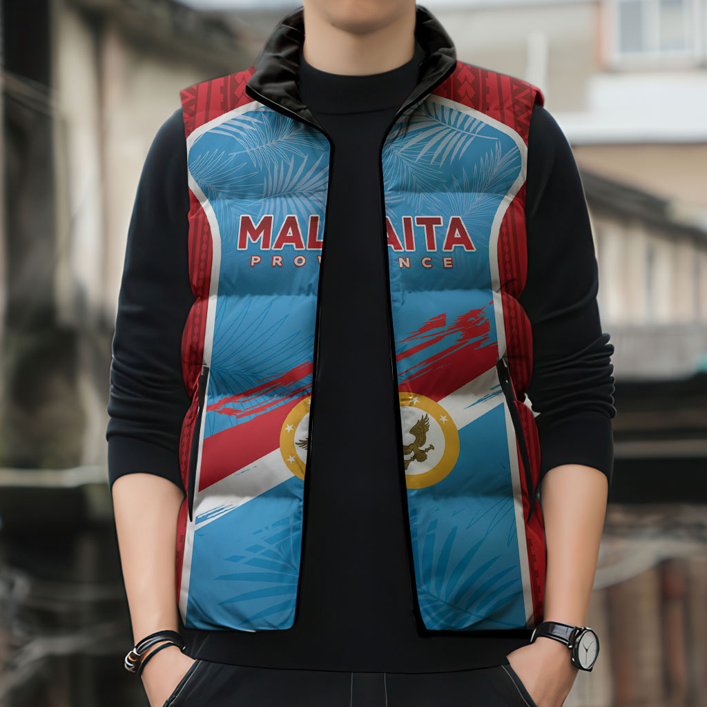Personalised Malaita Province Day Sleeveless Puffer Jacket Unique Style LT05 - Polynesian Pride