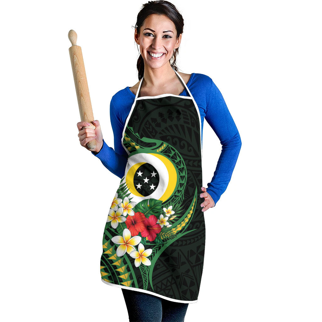 Solomon Islands Western Province Apron Polynesian Pattern With Tropical Flowers LT05 - Polynesian Pride