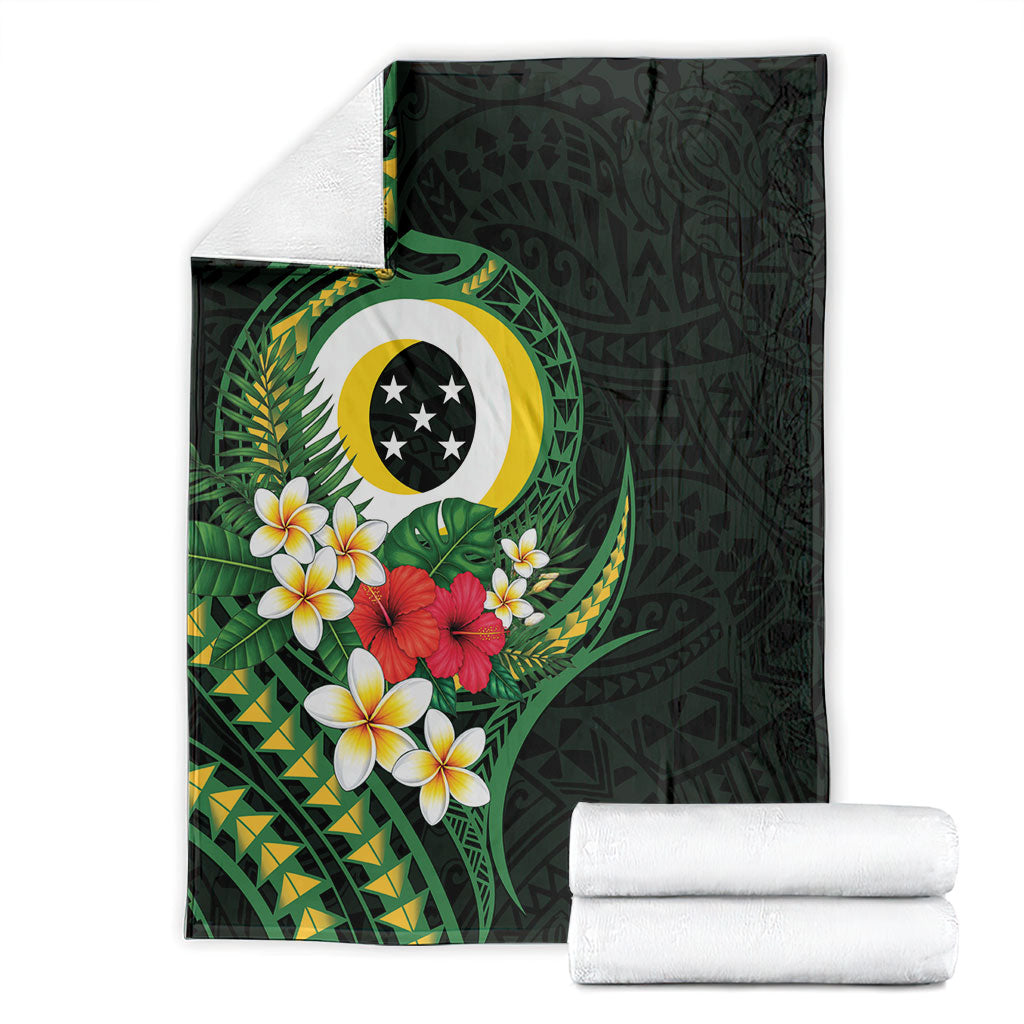 Solomon Islands Western Province Blanket Polynesian Pattern With Tropical Flowers LT05 - Polynesian Pride
