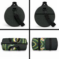 Solomon Islands Western Province Duffle Bag Polynesian Pattern With Tropical Flowers LT05 - Polynesian Pride