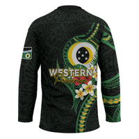 Solomon Islands Western Province Hockey Jersey Polynesian Pattern With Tropical Flowers LT05 - Polynesian Pride