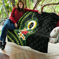 Solomon Islands Western Province Quilt Polynesian Pattern With Tropical Flowers LT05 - Polynesian Pride