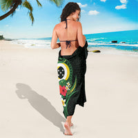 Solomon Islands Western Province Sarong Polynesian Pattern With Tropical Flowers LT05 - Polynesian Pride