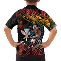 Hawaii And Japan Family Matching Summer Maxi Dress and Hawaiian Shirt Koi Fish With Kanaka Maoli LT05 - Polynesian Pride