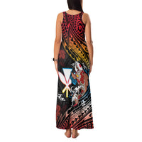 Hawaii And Japan Family Matching Tank Maxi Dress and Hawaiian Shirt Koi Fish With Kanaka Maoli LT05 - Polynesian Pride