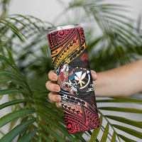 Hawaii And Japan Skinny Tumbler Koi Fish With Kanaka Maoli LT05 - Polynesian Pride