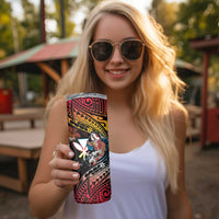 Hawaii And Japan Skinny Tumbler Koi Fish With Kanaka Maoli LT05 - Polynesian Pride
