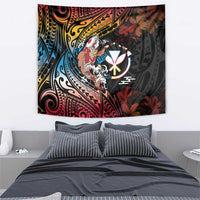 Hawaii And Japan Tapestry Koi Fish With Kanaka Maoli LT05 - Polynesian Pride