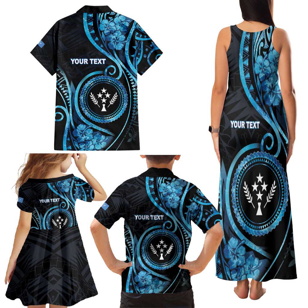 Personalised Kosrae Constitution Day Family Matching Tank Maxi Dress and Hawaiian Shirt Ocean Floral Pattern LT05 - Polynesian Pride