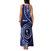 Personalised FSM Chuuk Family Matching Tank Maxi Dress and Hawaiian Shirt Ocean Floral Pattern LT05 - Polynesian Pride