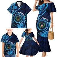 Personalised FSM Pohnpei Family Matching Mermaid Dress and Hawaiian Shirt Ocean Floral Pattern LT05 - Polynesian Pride
