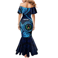 Personalised FSM Pohnpei Family Matching Mermaid Dress and Hawaiian Shirt Ocean Floral Pattern LT05 - Polynesian Pride