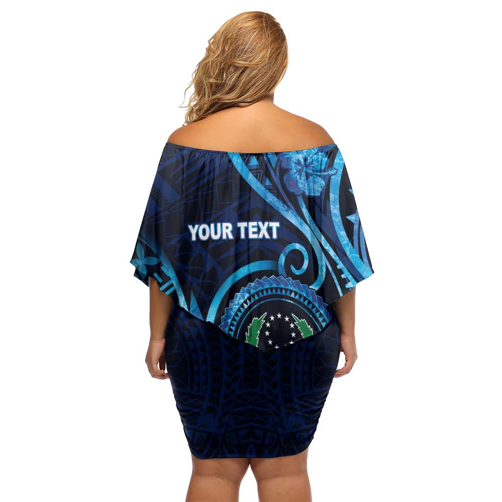 Personalised FSM Pohnpei Family Matching Off Shoulder Short Dress and Hawaiian Shirt Ocean Floral Pattern LT05 - Polynesian Pride