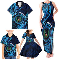 Personalised FSM Pohnpei Family Matching Tank Maxi Dress and Hawaiian Shirt Ocean Floral Pattern LT05 - Polynesian Pride